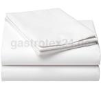 "Krefeld" - Bettlaken weiß 160/295 cm - 100% Baumwolle - TB21/G1 - 175 gr/qm